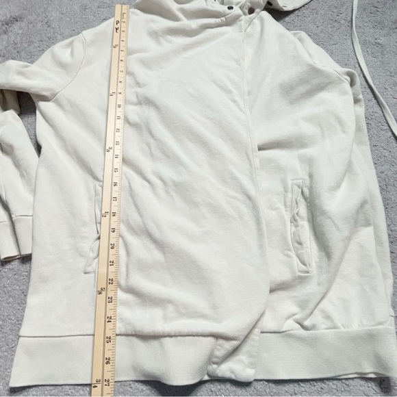 All Saints Brooke Sweat Cardigan Beige Knit Open Front Women’s Large L - Picture 8 of 8